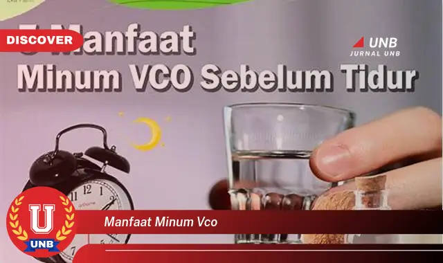 manfaat minum vco