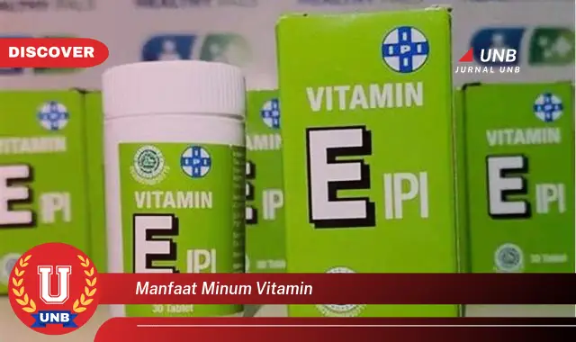 manfaat minum vitamin