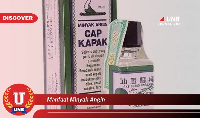 manfaat minyak angin