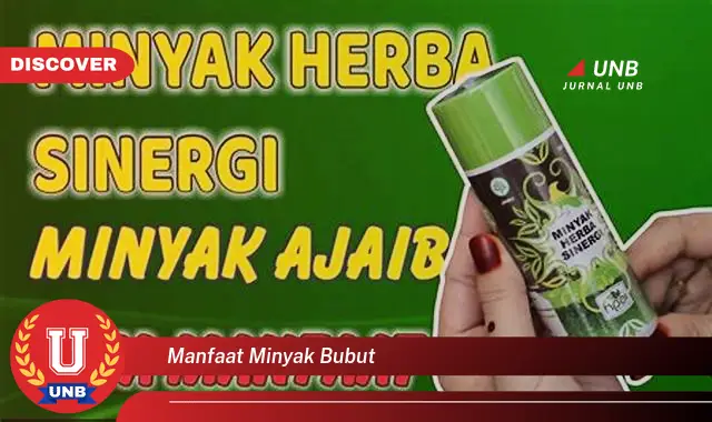 manfaat minyak bubut