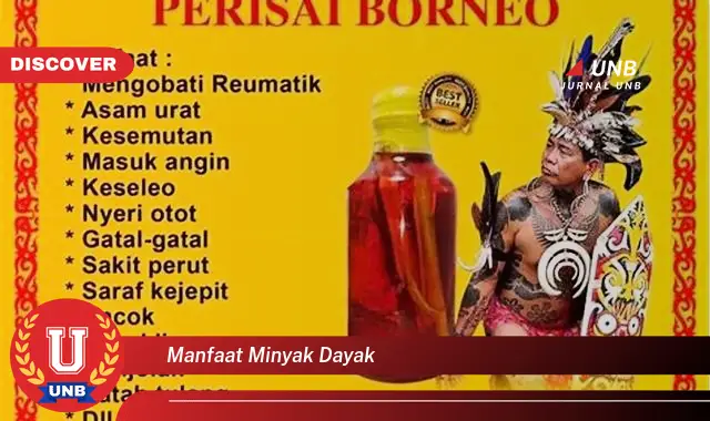manfaat minyak dayak manfaat minyak dayak