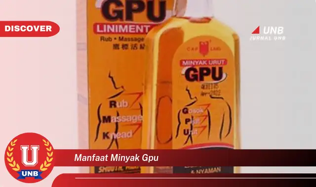 manfaat minyak gpu