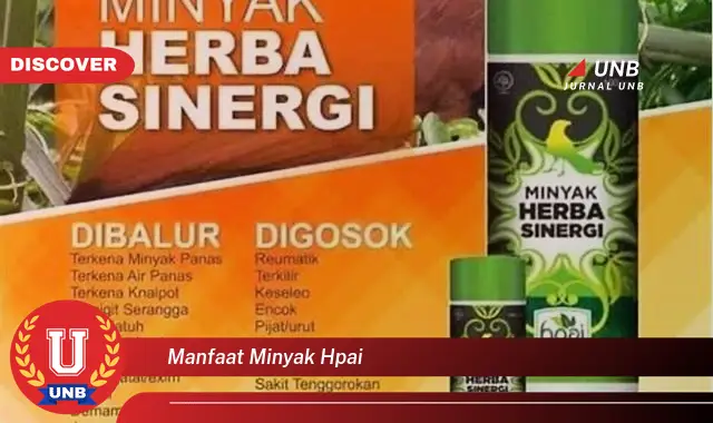 manfaat minyak hpai