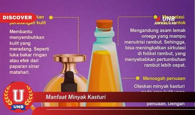 manfaat minyak kasturi