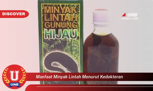 manfaat minyak lintah menurut kedokteran