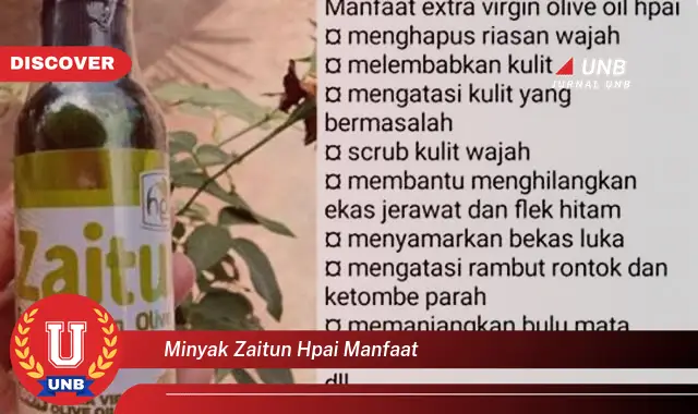 minyak zaitun hpai manfaat