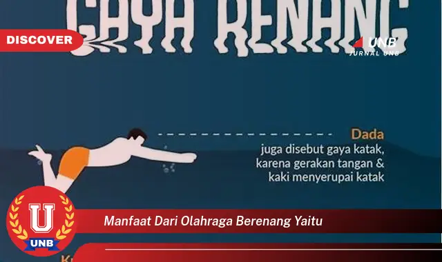 manfaat dari olahraga berenang yaitu