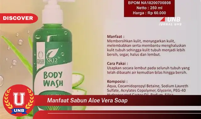 manfaat sabun aloe vera soap