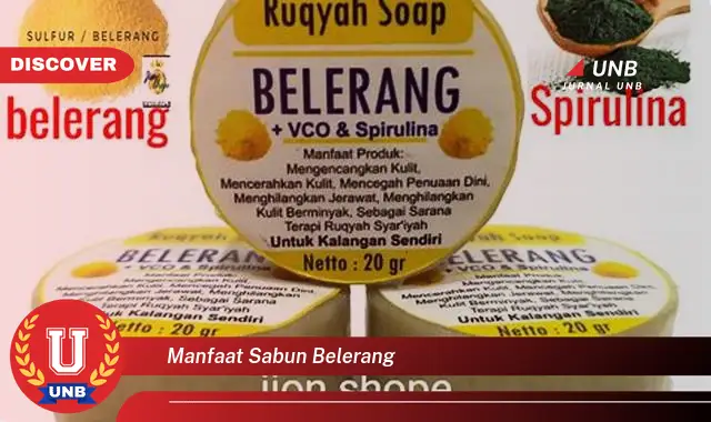 manfaat sabun belerang