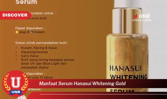 manfaat serum hanasui whitening gold manfaat serum hanasui whitening gold
