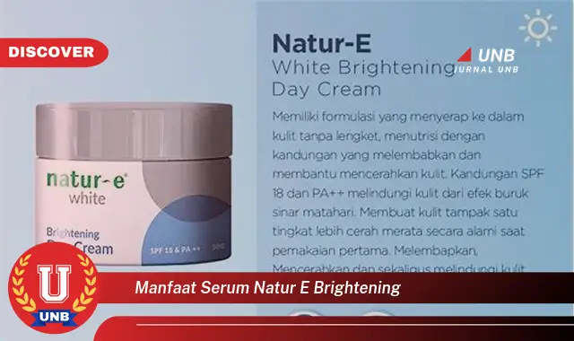 manfaat serum natur e brightening