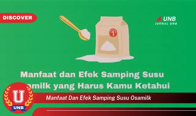 manfaat dan efek samping susu osamilk