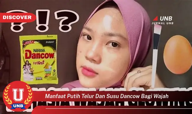 manfaat putih telur dan susu dancow bagi wajah