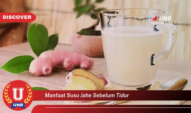 manfaat susu jahe sebelum tidur