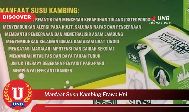 manfaat susu kambing etawa hni manfaat susu kambing etawa hni
