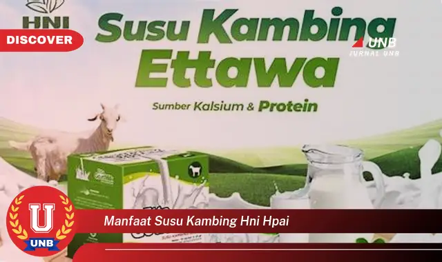 manfaat susu kambing hni hpai