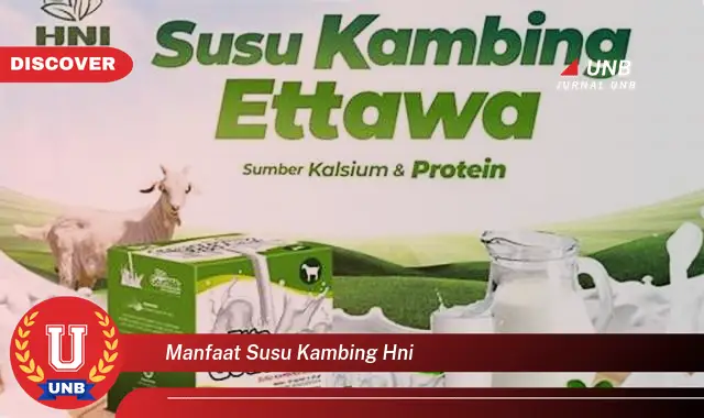 manfaat susu kambing hni