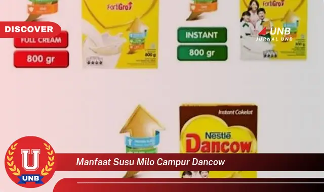 manfaat susu milo campur dancow