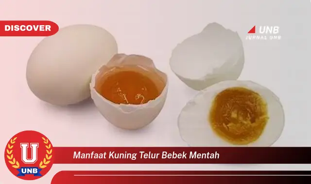 manfaat kuning telur bebek mentah