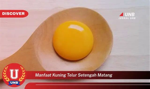 manfaat kuning telur setengah matang