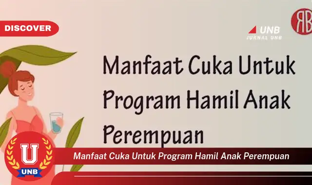 manfaat cuka untuk program hamil anak perempuan