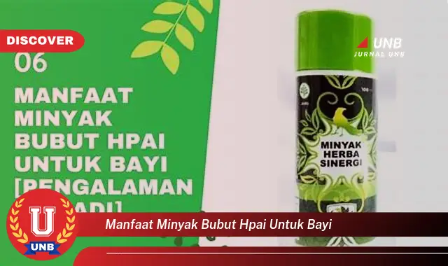 manfaat minyak bubut hpai untuk bayi