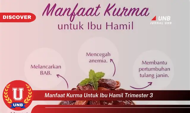 manfaat kurma untuk ibu hamil trimester 3