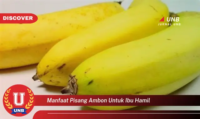 manfaat pisang ambon untuk ibu hamil