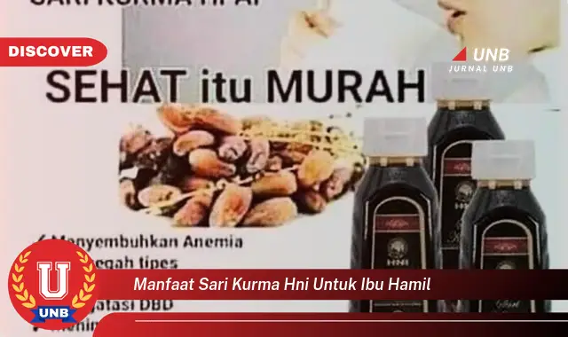 manfaat sari kurma hni untuk ibu hamil