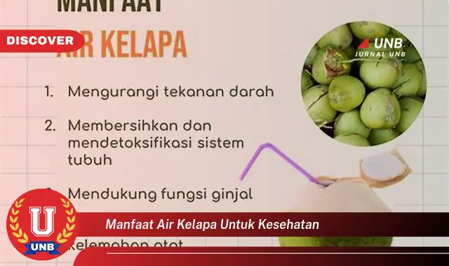 manfaat air kelapa untuk kesehatan