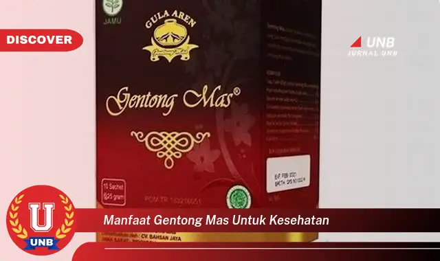 manfaat gentong mas untuk kesehatan