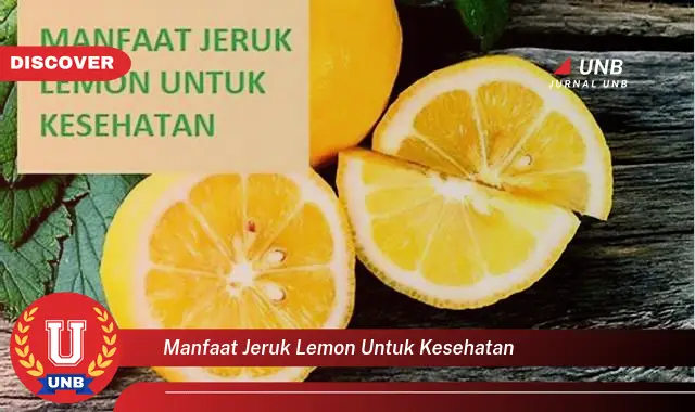 manfaat jeruk lemon untuk kesehatan