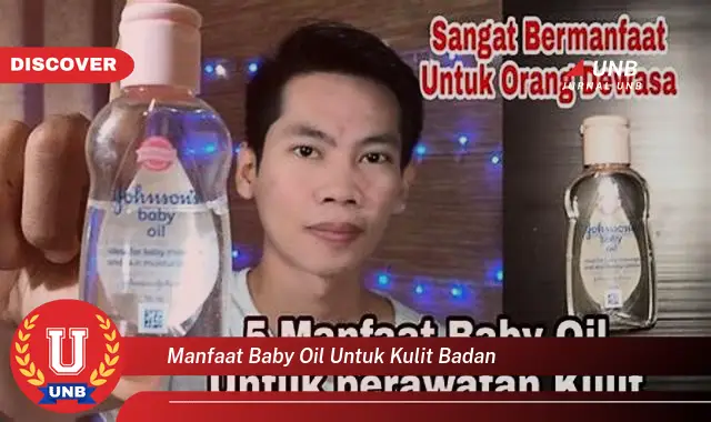 manfaat baby oil untuk kulit badan