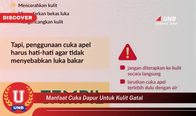 manfaat cuka dapur untuk kulit gatal