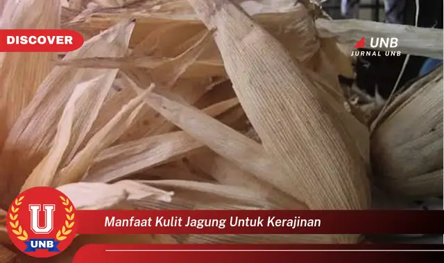 manfaat kulit jagung untuk kerajinan