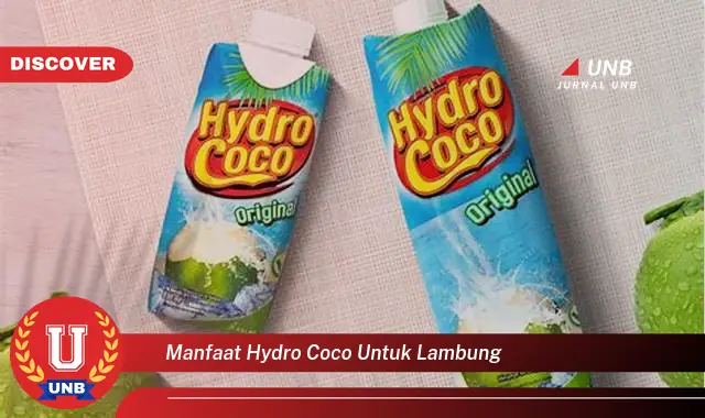 manfaat hydro coco untuk lambung