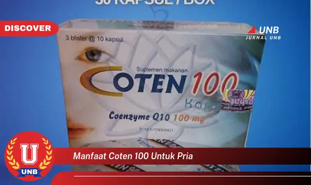 manfaat coten 100 untuk pria