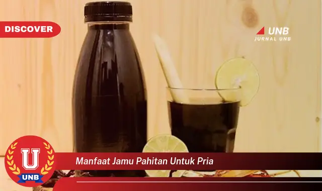 manfaat jamu pahitan untuk pria