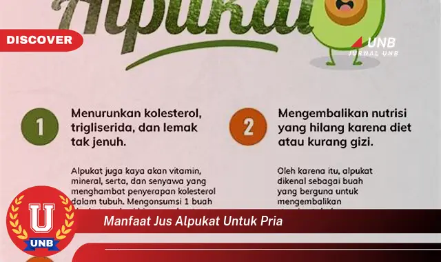 manfaat jus alpukat untuk pria