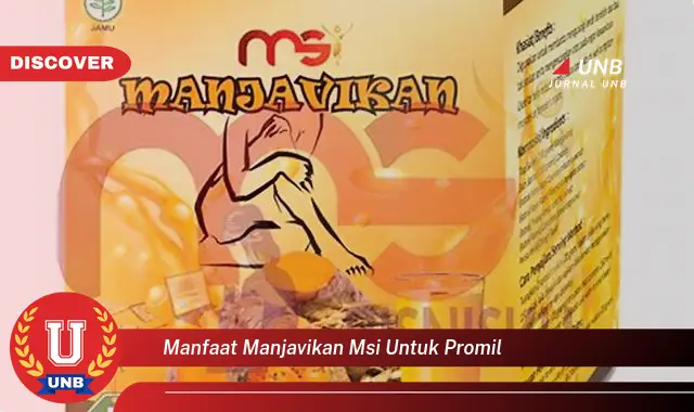 manfaat manjavikan msi untuk promil
