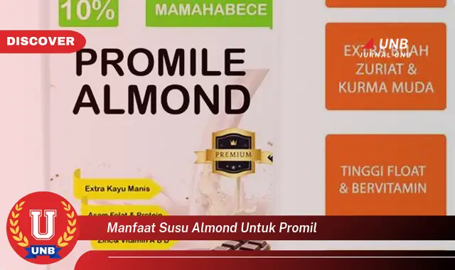 manfaat susu almond untuk promil
