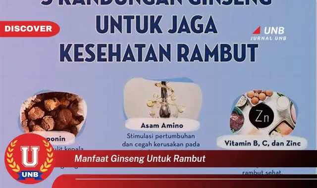 manfaat ginseng untuk rambut