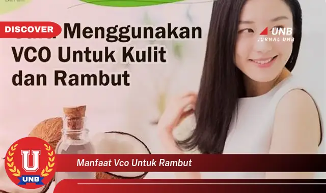 manfaat vco untuk rambut