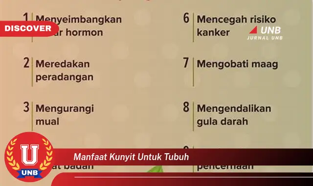 manfaat kunyit untuk tubuh