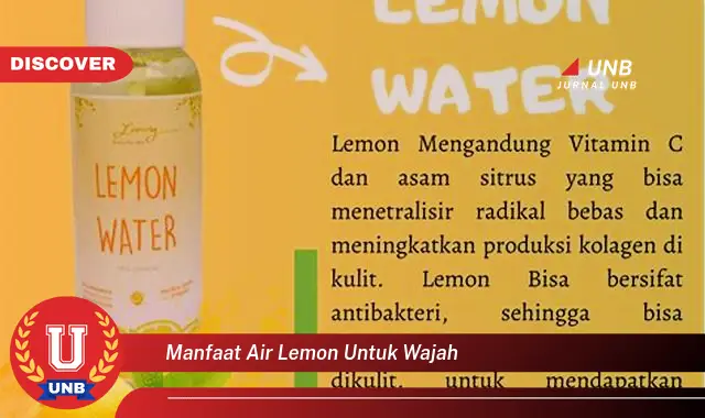 manfaat air lemon untuk wajah