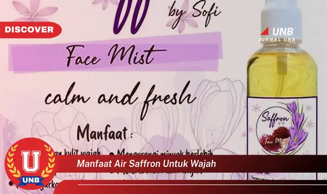 manfaat air saffron untuk wajah