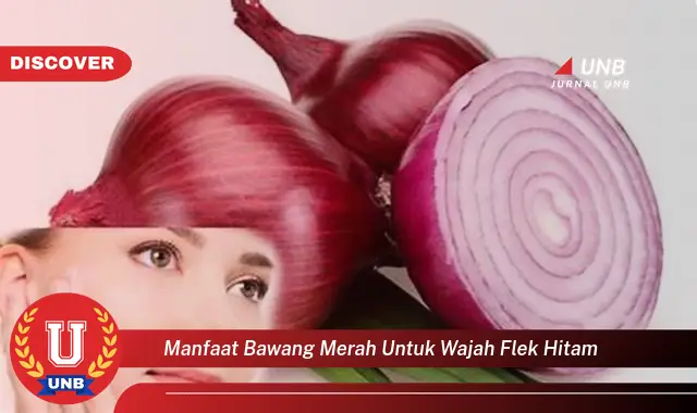 manfaat bawang merah untuk wajah flek hitam