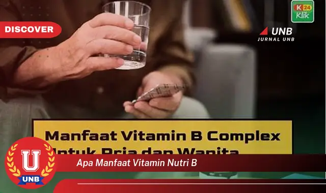 apa manfaat vitamin nutri b