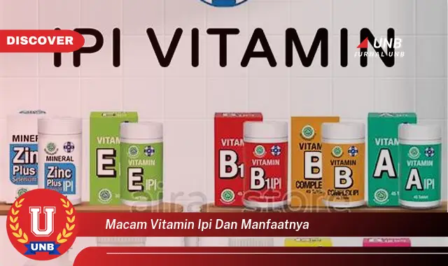 macam vitamin ipi dan manfaatnya