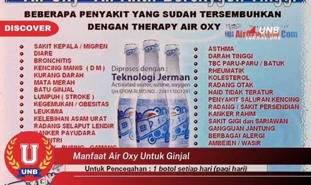 Temukan 9 Manfaat manfaat air oxy untuk ginjal yang tidak Semua Orang Tau